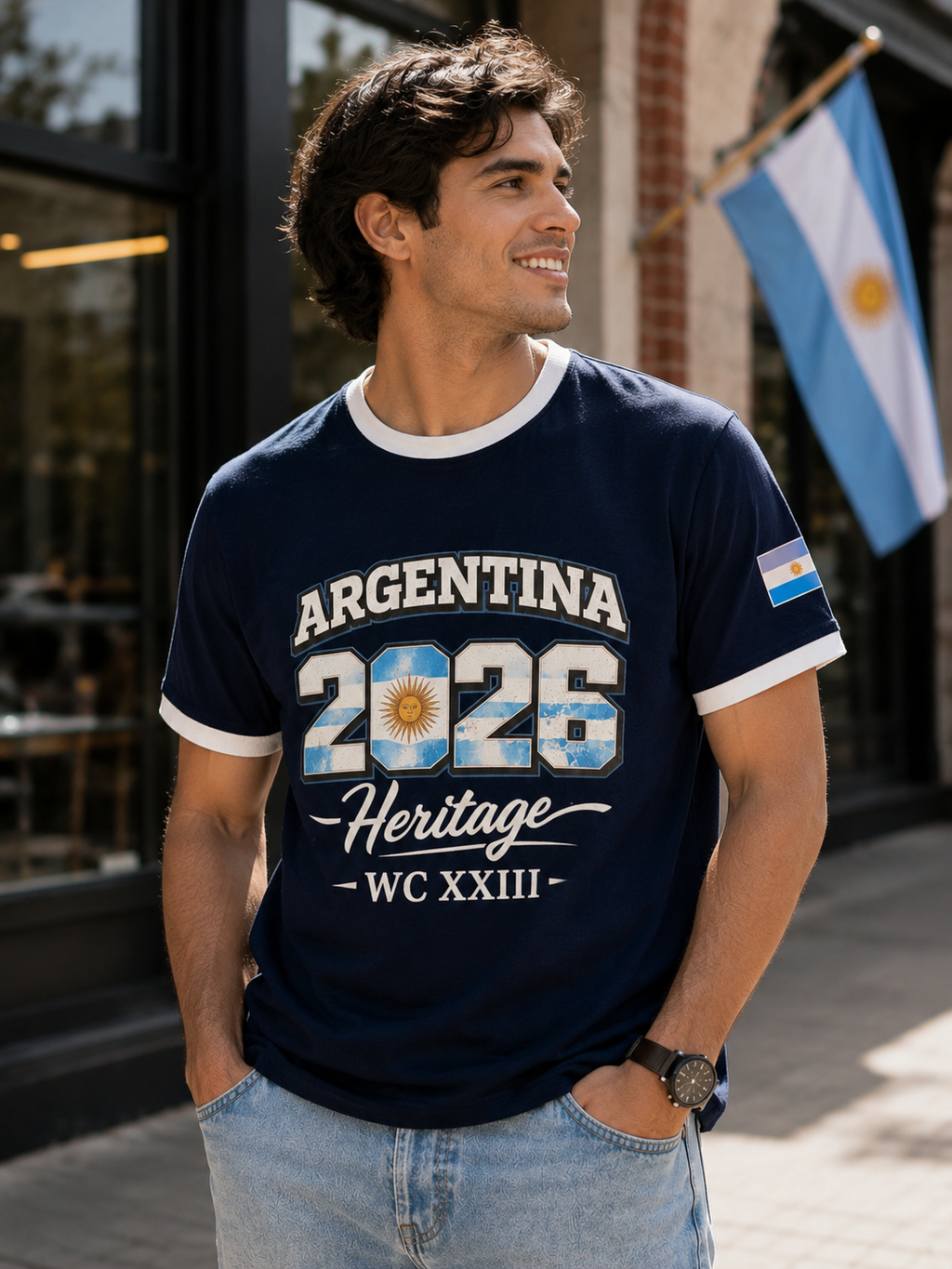 Argentina Ringer Tee – 2026 World Cup Edition