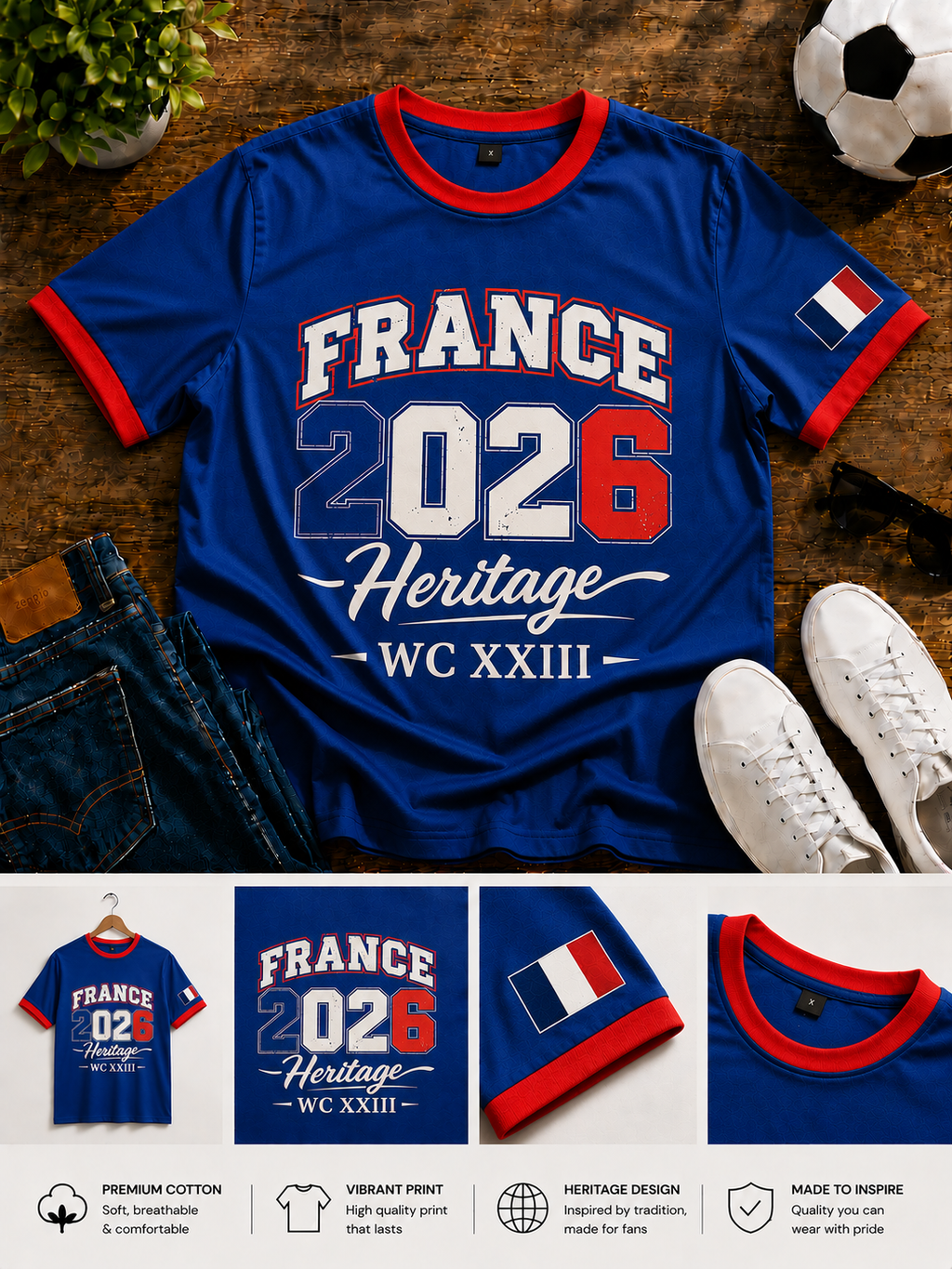 France Ringer Tee – 2026 World Cup Edition